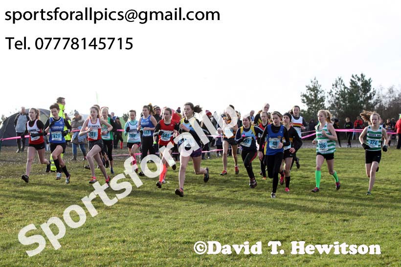 Girls under-15s Start Fitness NEHL, Herrington Country Park, near Sunderland. Photo:  David T. Hewitson/Sports for All Pics